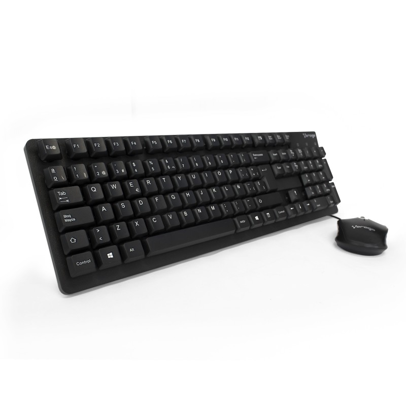 Kit Teclado Y Mouse Vorago Km-106 Alámbrico Negro 1000Dpi