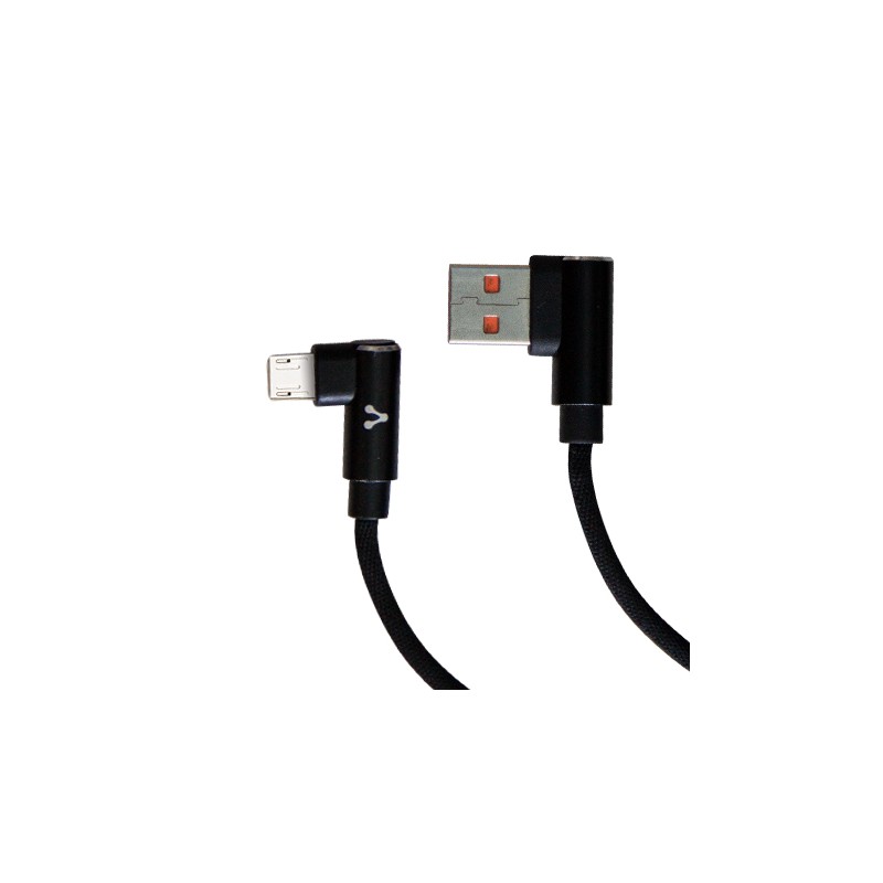 Cable Vorago Cab-305 Usb A Micro Usb 2.4A1M 90 Grados Negro