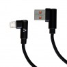 Cable Vorago Cab-305 Usb A Micro Usb 2.4A1M 90 Grados Negro