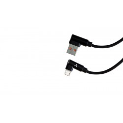 Cable Vorago Cab-305 Usb A Micro Usb 2.4A1M 90 Grados Negro
