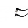 Cable Vorago Cab-305 Usb A Micro Usb 2.4A1M 90 Grados Negro