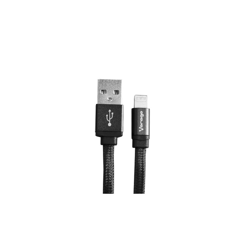 Cable Vorago Cab-213 Usb A Lightning 2 Metros Negro
