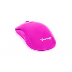Mouse Vorago Mo-207 Rosa Inalambrico 1000/1600 Dpi Usb