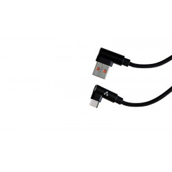 Cable Vorago Cab-307 Usb A Tipo C 2.4A 90 Grados Negro