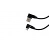 Cable Vorago Cab-307 Usb A Tipo C 2.4A 90 Grados Negro
