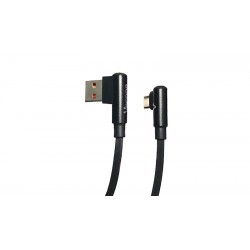 Cable Vorago Cab-307 Usb A Tipo C 2.4A 90 Grados Negro