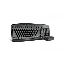 Kit Teclado Y Mouse Vorago Km-303 Inalambrico Multimedia Negro
