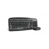 Kit Teclado Y Mouse Vorago Km-303 Inalambrico Multimedia Negro