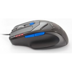 Mouse Vorago  Mo-408 Optico  800/1200/2100/3400 Dpi Alambrico Negro