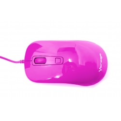 Mouse Vorago Mo-102 Rosa Optico Alambrico 1000/1600 Dpi'S Usb