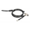 Candado Para Laptop Manhattan 1.5 Metros Negro 440509
