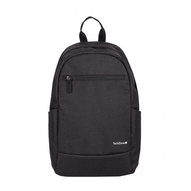 Mochila Techzone De Poliéster City Urbano Para Laptop Hasta 15.6" Negro Tzlbp15