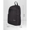 Mochila Techzone De Poliéster City Urbano Para Laptop Hasta 15.6" Negro Tzlbp15