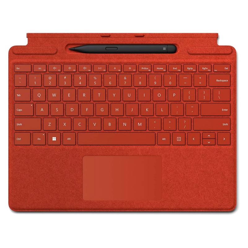 Teclado Microsoft Pro Signature Magnético Inglés Rojo Para Surface Pro Incluye Stylus 8X6-00082