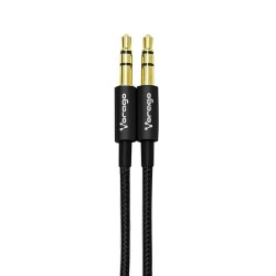 Cable Auxiliar Vorago Cab-115 Negro Metalico 3.5Mm A 3.5 Mm Bolsa