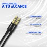 Cable Auxiliar Vorago Cab-115 Negro Metalico 3.5Mm A 3.5 Mm Bolsa