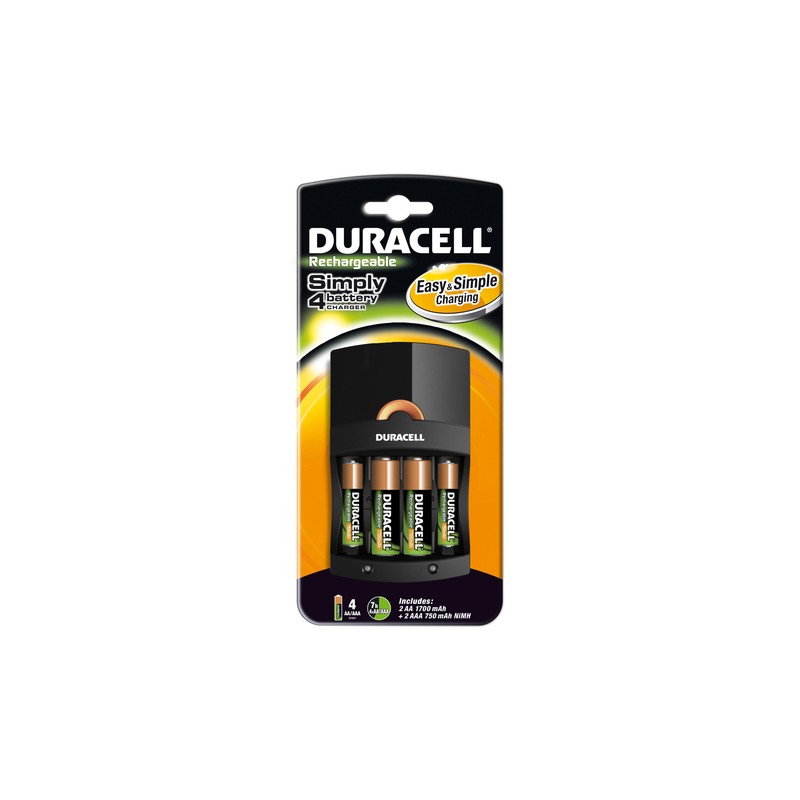 Cargador De Baterías Duracell Incluye 6X Pilas Aa 2500Mah Y 2X Pilas Aaa 900Mah Recargables Cef14