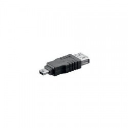 Adaptador K-Mex Usb-A Hembra A Mini Usb Macho Negro Acotgcable140K