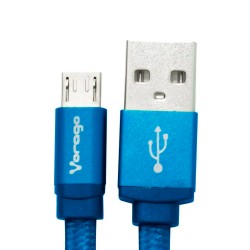 Cable Usb Vorago Cab-113 Azul Usb 2 A Micro Usb 1.0 Metros Bolsa