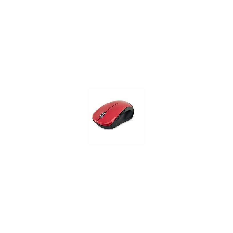 Mouse Verbatim Óptico 1600 Dpi 2 Botones Inalámbrico Silencioso Rojo 70761