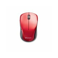 Mouse Verbatim Óptico 1600 Dpi 2 Botones Inalámbrico Silencioso Rojo 70761