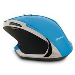 Mouse Verbatim Óptico 1600 Dpi 8 Botones Inalámbrico Ergonómico Azul 99019