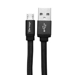 Cable Usb 2.0 Vorago Usb-A Macho A Micro Usb-B Macho 1M Negro Ac-365810-29