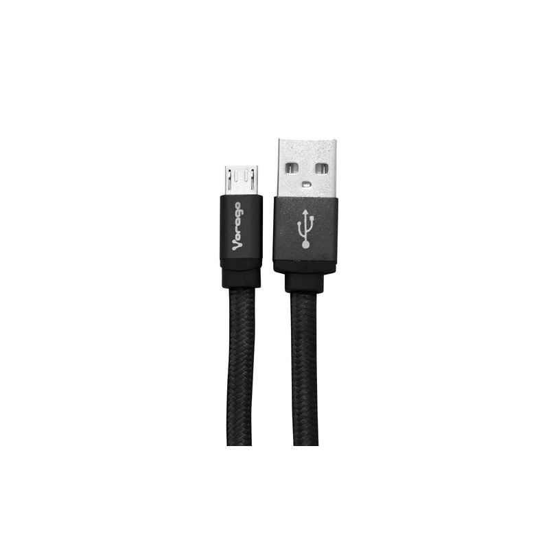 Cable Usb 2.0 Vorago Usb-A Macho A Micro Usb-B Macho 1M Negro Ac-365810-29