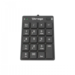 Teclado Numerico Vorago Kb-105 Alámbrico Usb Negro Ac-449585-3