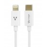 Cable Vorago Cab-125 Usb-C A Lightening Carga Rapida 20W 1 Metro Blanco