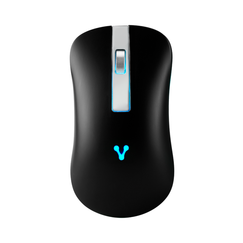 Mouse Vorago Mo-305-Bk Slim Rgb Inalámbrico Recargable Negro