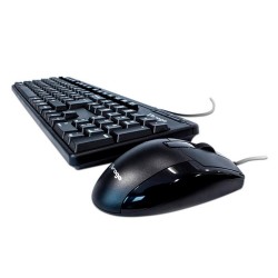 Kit Teclado Y Mouse Vorago Km-104 Multimedia Usb Español Negro Ac-395879-1