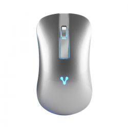 Mouse Vorago 305 Slim Inlambrico Usb 1600Dpi Plata / Rgb Mo-305-Slim-Pl