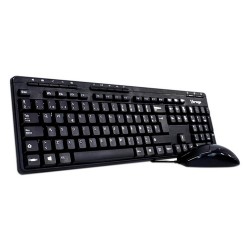 Kit Teclado Y Mouse Vorago Km-104 Multimedia Usb Español Negro Ac-395879-1