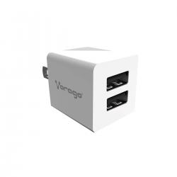 Cargador Para Pared Vorago Au-106 Con 2 Puertos Usb Azul