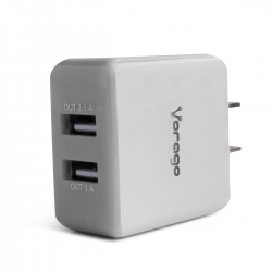 Cargador Para Pared Vorago Au-106 Con 2 Puertos Usb Blanco