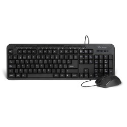 Kit Teclado Y Mouse Vorago Alambrico Multimedia Usb Negro (Km-107)