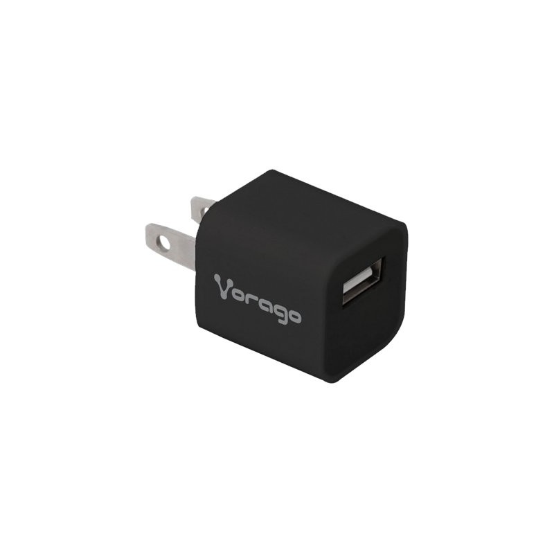 Cargador Para Pared Vorago Au-105 Con 1 Puerto Usb Negro Blister
