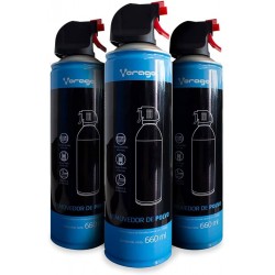 Paquete 3 Pz Aire Comprimido Removedor De Polvo Cln-300 Vorago 660Ml