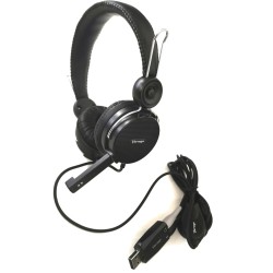 Diadema Vorago Alta Fidelidad Hs-201 Con Microfono 3.5Mm + Usb