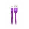 Cable Usb Vorago Cab-113 Morado Usb 2 A Micro Usb 1.0 Metros Bolsa