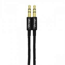 Cable Auxiliar Vorago Cab-108 3 3.5 Mm Redondo Metalico Negro Blist