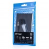 Cable Auxiliar Cab-115 Negro Metalico 3.5Mm A 3.5 Mm Bolsa Vorago