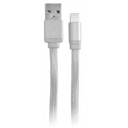 Cable Usb A Lightning Vorago Cab-119 Blanco 1 Metro Bolsa
