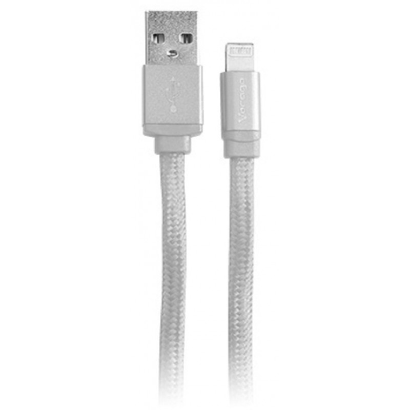 Cable Usb A Lightning Vorago Cab-119 Blanco 1 Metro Bolsa