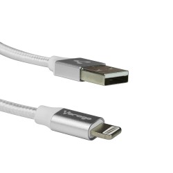 Cable Usb A Lightning Vorago Cab-119 Blanco 1 Metro Bolsa
