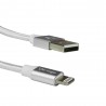 Cable Usb A Lightning Vorago Cab-119 Blanco 1 Metro Bolsa
