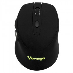Mouse Vorago Mo-306 Inalambrico Iluminado 2400 Dpi Recargable Negro
