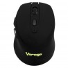 Mouse Vorago Mo-306 Inalambrico Iluminado 2400 Dpi Recargable Negro