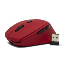 Mouse Inalambrico Recargable Vorago Mo-306-Rd 2400 Dpi Rojo
